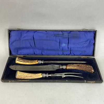 D647 Cased Harrison Brothers & Howson Three Piece Carving Set