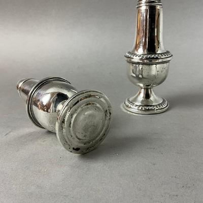 D649 Sterling Silver Empire Salt & Pepper Shakers