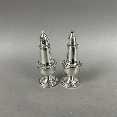 D649 Sterling Silver Empire Salt & Pepper Shakers