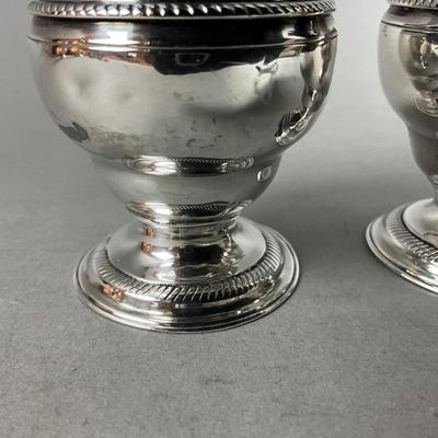 D651 Antique 1760 English George II Sterling Salt & Pepper Shakers