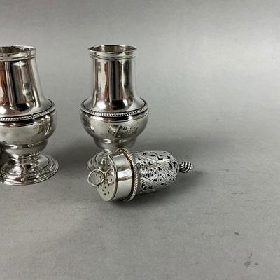 D651 Antique 1760 English George II Sterling Salt & Pepper Shakers