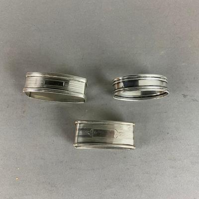 D656 Three Sterling Silver Napkin Rings