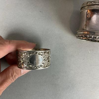 D659 Set Of Four Sterling Silver Napkin Rings
