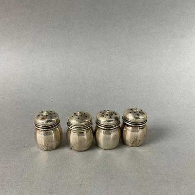D661 Two Sets Of Mini Sterling Silver Salt & Pepper Shakers
