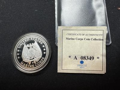 UNITED STATES MARINE CORPS PROOF COIN