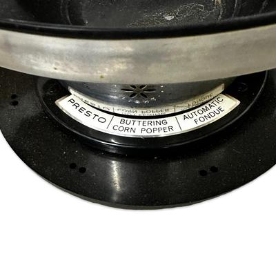 Sale Photo Thumbnail #491: Presto Vintage Automatic Buttering Corn Popper & Fondue Tested/Works