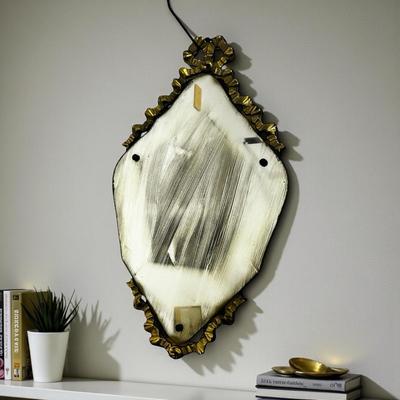 Sale Photo Thumbnail #517: Vintage Nurre Maestro  Wall Mirror Approx. 27" x 16" -mirror is very streaked as shown