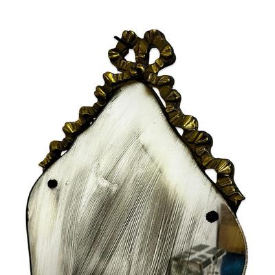 Sale Photo Thumbnail #522: Vintage Nurre Maestro  Wall Mirror Approx. 27" x 16" -mirror is very streaked as shown