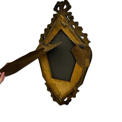 Sale Photo Thumbnail #521: Vintage Nurre Maestro  Wall Mirror Approx. 27" x 16" -mirror is very streaked as shown