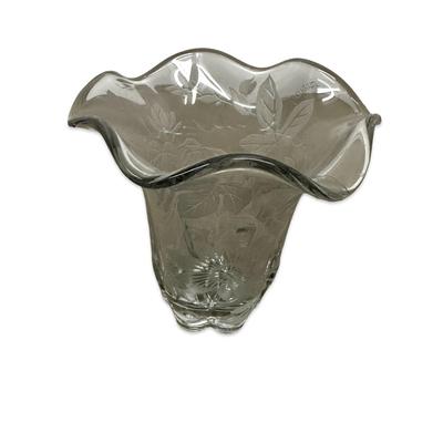 Sale Photo Thumbnail #587: Lot of 5 Clear Glass Pieces- glasses, bowls