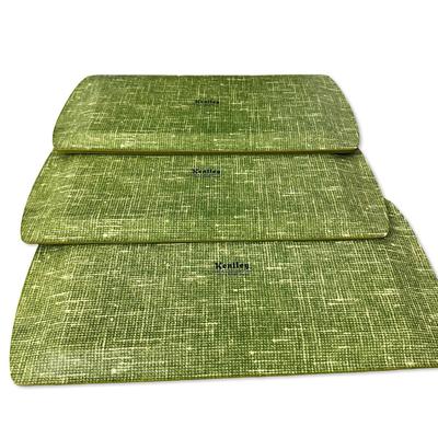 Sale Photo Thumbnail #609: Set of 4 Kentley Board Place Mats- 1 has some staining as shown