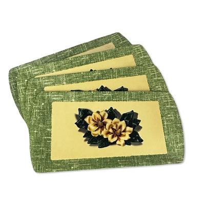 Sale Photo Thumbnail #608: Set of 4 Kentley Board Place Mats- 1 has some staining as shown