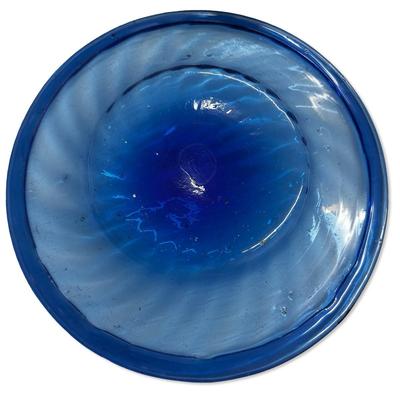 Sale Photo Thumbnail #626: Lot of 4 Blue Glassware Pieces, no chips