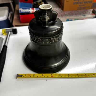 Sale Photo Thumbnail #653: Lot of 3 Pitcher (Stained, fair condition), Teapot (Palm Island, no chips) and Whiskey Container by Michter's Jug House