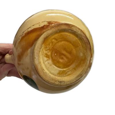 Sale Photo Thumbnail #643: Lot of 3 Pitcher (Stained, fair condition), Teapot (Palm Island, no chips) and Whiskey Container by Michter's Jug House