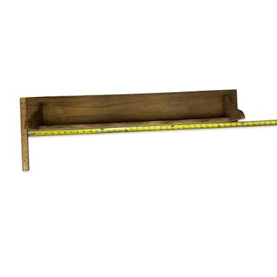 Sale Photo Thumbnail #682: Lightweight Wooden Wall Shelf #1  36" long, fair condition