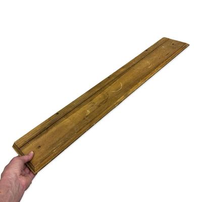 Sale Photo Thumbnail #679: Lightweight Wooden Wall Shelf #1  36" long, fair condition