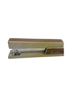 Sale Photo Thumbnail #701: Vintage Regular Size Stapler #3 Tan/Brown Swingline, works