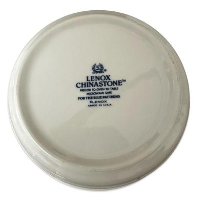 Sale Photo Thumbnail #709: Lenox Chinastone Plue Pinstripes 3 Bowls New