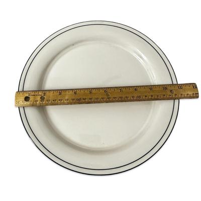 Sale Photo Thumbnail #715: Lenox Chinastone Blue Pinstripes Dinner Plates Lot of 5 New