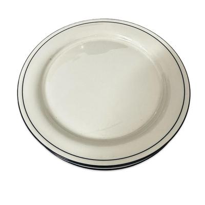 Sale Photo Thumbnail #712: Lenox Chinastone Blue Pinstripes Dinner Plates Lot of 5 New