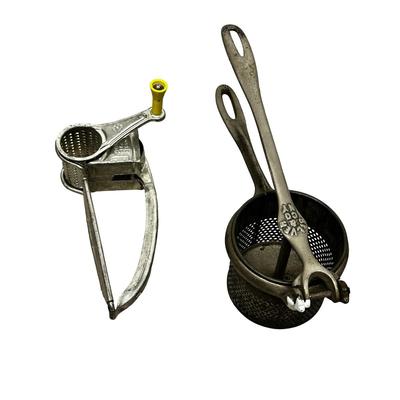 Sale Photo Thumbnail #747: Lot of 2 Vintage Kitchen Tools- Mouli Grater and Press