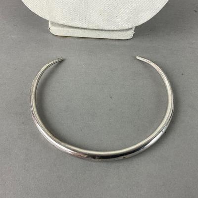 S675 Sterling Silver Hollow Choker Necklace