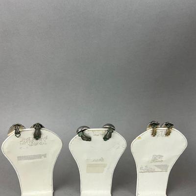 S676 Set of Three Sterling Silver Clip Back Earrings