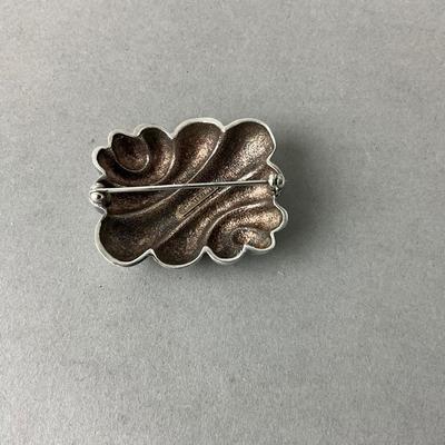 S677 Vintage Charles Krypell Silver Mid Century Modern Brooch