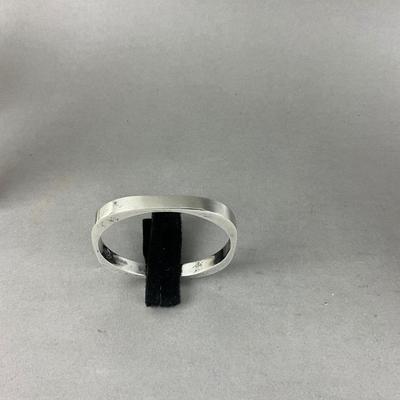 S678 Sterling Silver Slip -On Bangle Bracelet