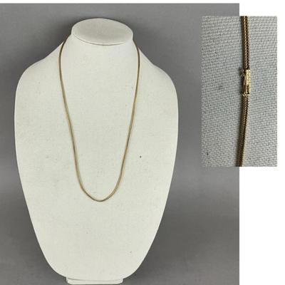 S695 14k Yellow Gold Foxtail Style Chain 2mm 27"