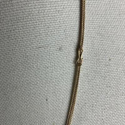 S695 14k Yellow Gold Foxtail Style Chain 2mm 27"