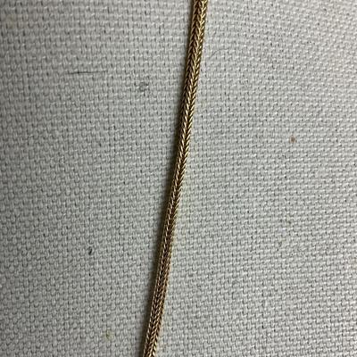 S695 14k Yellow Gold Foxtail Style Chain 2mm 27"