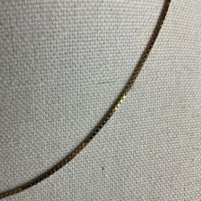 S800 14k Yellow Gold Box Link Necklace