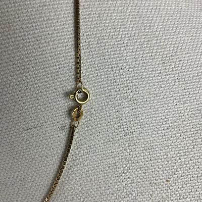 S800 14k Yellow Gold Box Link Necklace