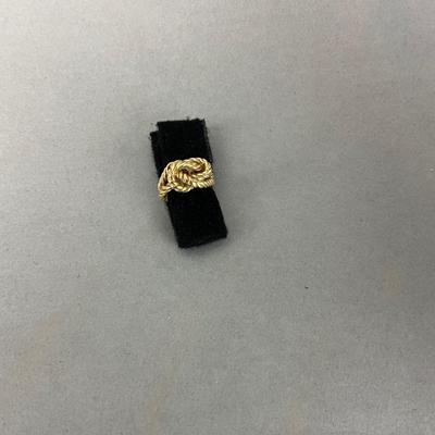 S802 14k Yellow Gold Rope Knot Ring