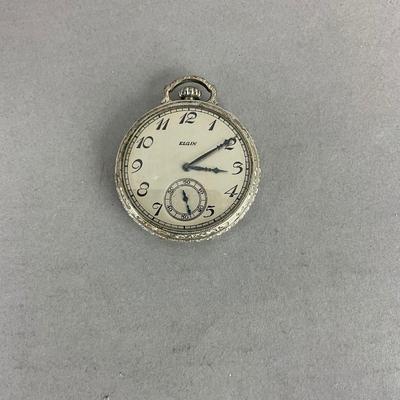 S805 Antique 10k Gold Filled Elgin Pocket Watch