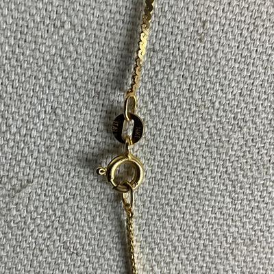 S815 14k Yellow Gold Curb Style Italian 27" Chain