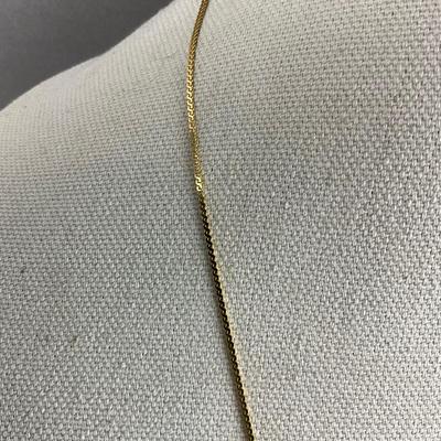 S815 14k Yellow Gold Curb Style Italian 27" Chain