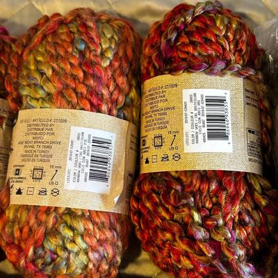 Sale Photo Thumbnail #775: Lot of Yarn-Country Loom Colorburst + Chunky Gray as shown