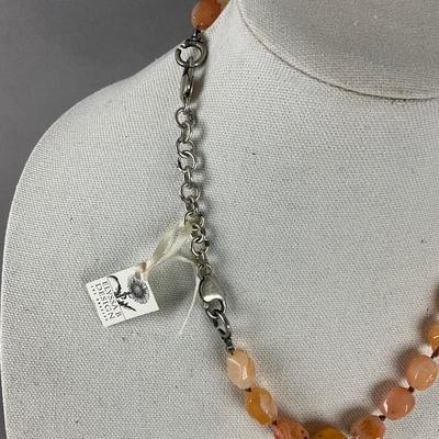 S833 Elyssa B. Design Carnelian, Jasper Necklace