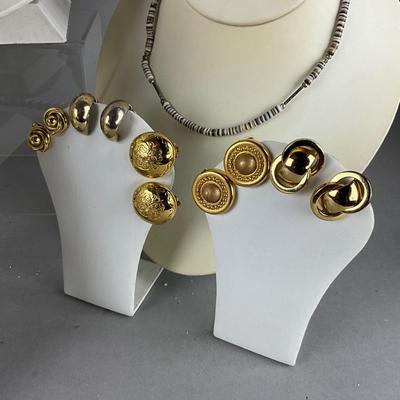 S838 Gold Tone and Lucite Alexis Bittar Jewelry Set and more