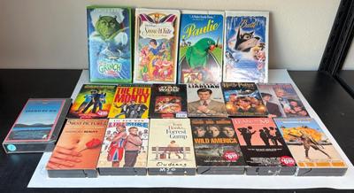 Sale Photo Thumbnail #172: 17 Titles include Monty Python, Forrest Gump, The Grinch, Snow White, Liar Liar, and many more.