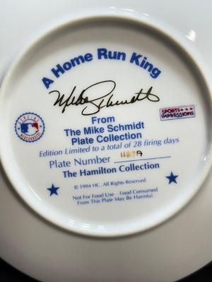 Mike Schmidt 548 Home Run King Plate