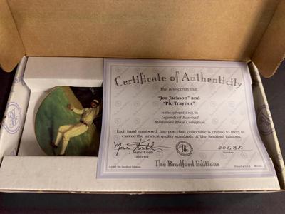 Joe Jackson & Pie Traynor Plates