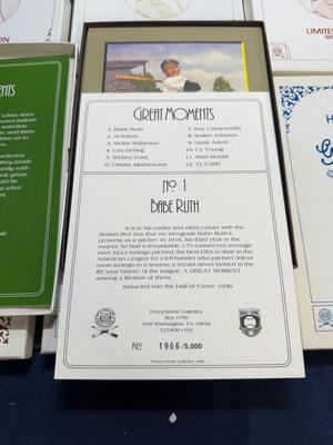 Perez Steele Hall of Fame Great Moments complete sets 1-9