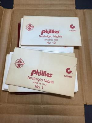 1980’s Phillies Nostalgia Nights Postcards