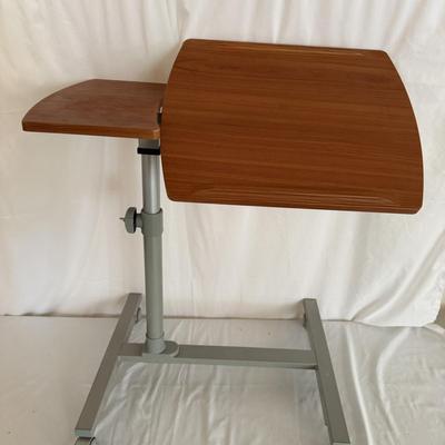 Rolling Adjustable Laptop Desk with Brightech LED Reading Light (D-MG)