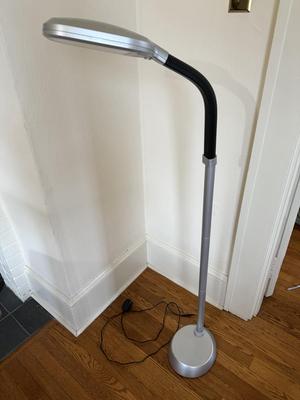 Rolling Adjustable Laptop Desk with Brightech LED Reading Light (D-MG)