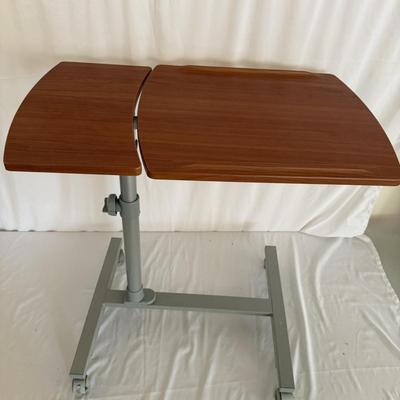 Rolling Adjustable Laptop Desk with Brightech LED Reading Light (D-MG)